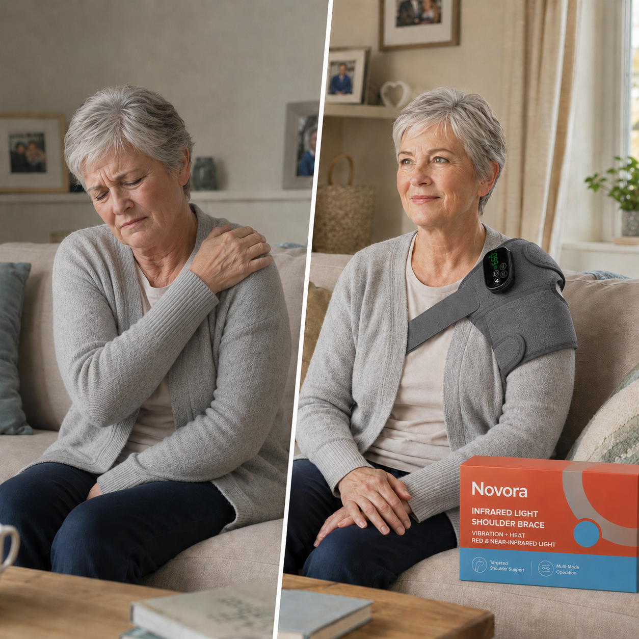 Novora Shoulder Red Light Therapy Brace